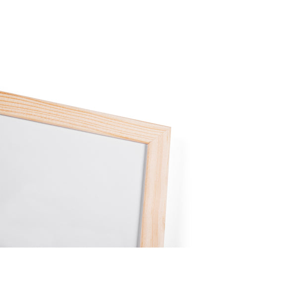 Lavagna bianca magnetica - 60 x 90 cm - cornice legno - bianco - Starline