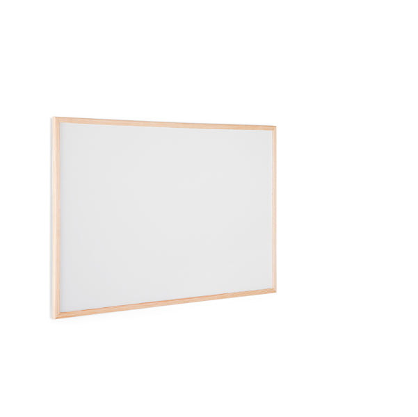 Lavagna bianca magnetica - 60 x 90 cm - cornice legno - bianco - Starline
