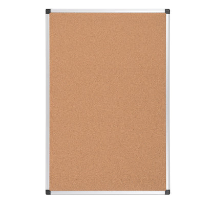 Lavagna - 45 x 60 cm - superficie in sughero - cornice in alluminio - Starline