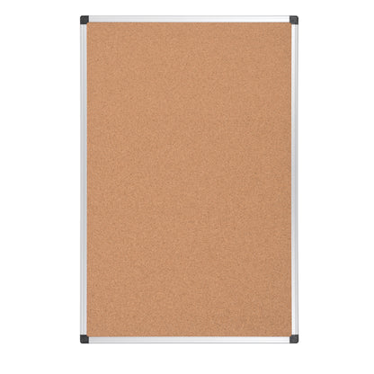 Lavagna - 45 x 60 cm - superficie in sughero - cornice in alluminio - Starline