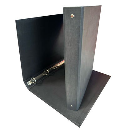 Raccoglitore King - 22 x 30 cm - 4 anelli tondi 30 mm - dorso 4 cm - rivestimento in PP - nero - Starline