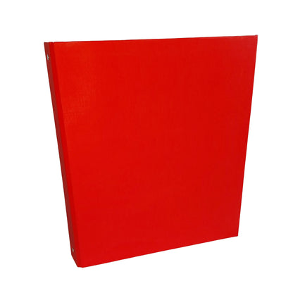 Raccoglitore King - 22 x 30 cm - 4 anelli tondi 30 mm - dorso 4 cm - rivestimento in PP - rosso - Starline