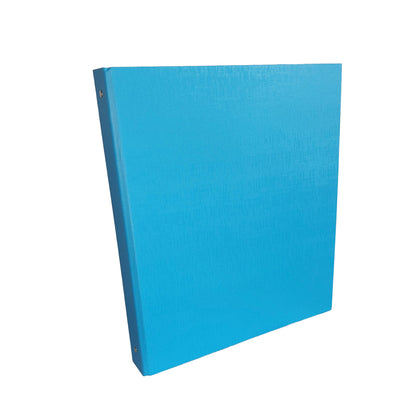 Raccoglitore King - 22 x 30 cm - 4 anelli tondi 30 mm - dorso 4 cm - rivestimento in PP - azzurro - Starline