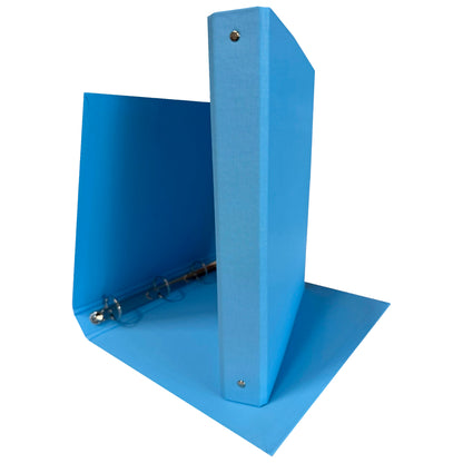 Raccoglitore King - 22 x 30 cm - 4 anelli tondi 30 mm - dorso 4 cm - rivestimento in PP - azzurro - Starline