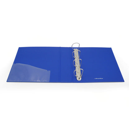 Raccoglitore personalizzabile KingShow - 22 x 30 cm - 4 anelli a D 50 mm - dorso 6 cm - blu - Starline