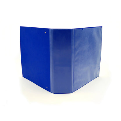 Raccoglitore personalizzabile KingShow - 22 x 30 cm - 4 anelli a D 65 mm - dorso 8 cm - blu - Starline