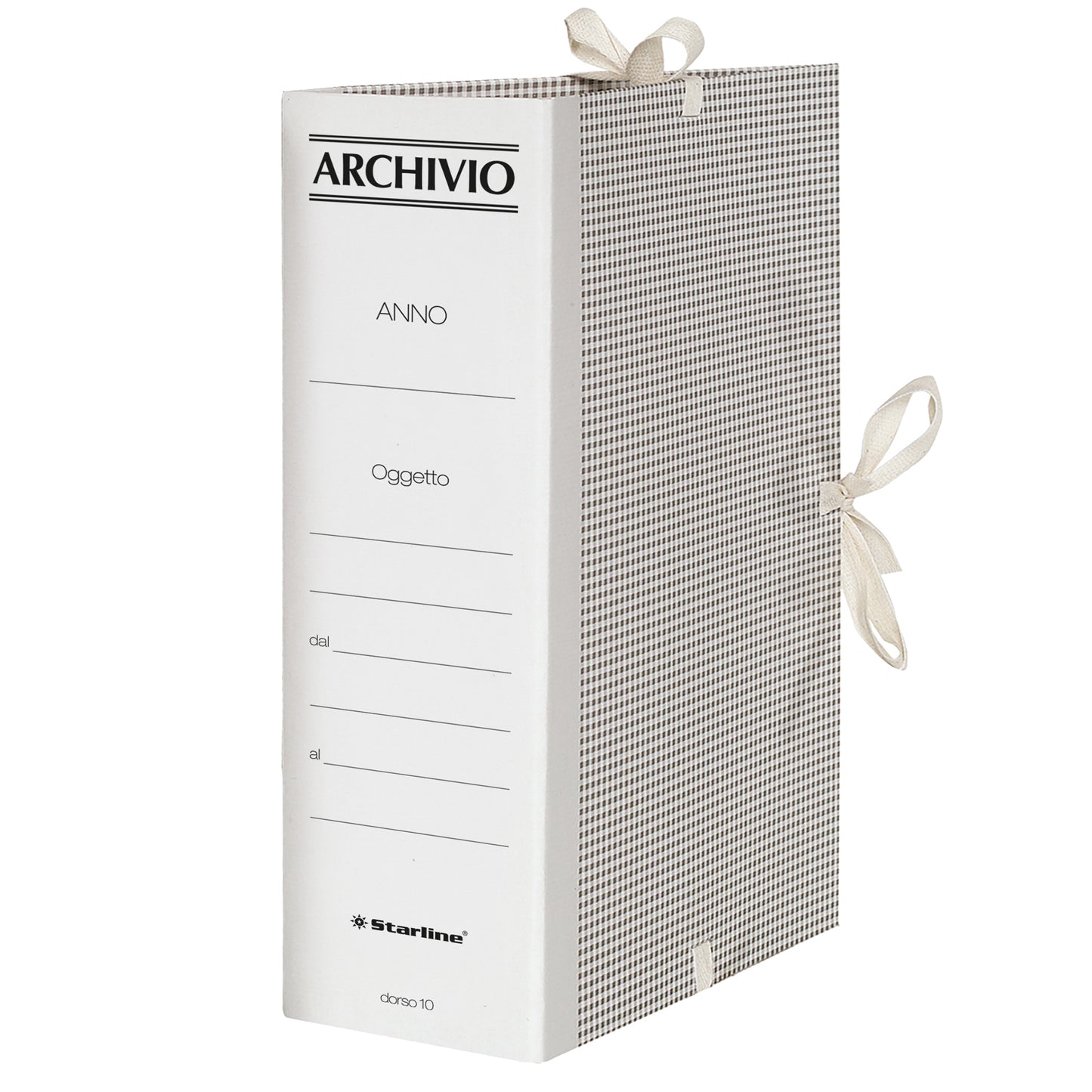 Faldone - lacci incollati - tela - 35 x 25 cm - dorso 10 cm - Starline