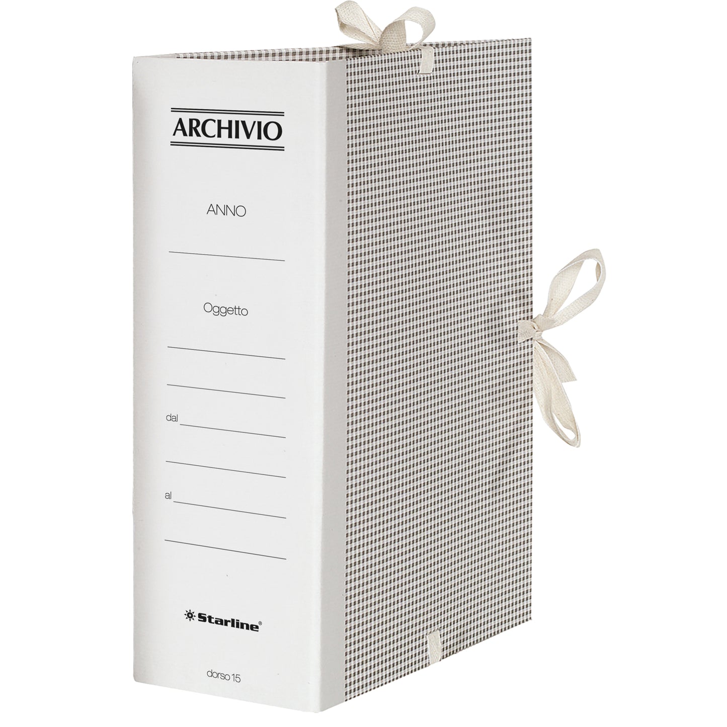 Faldone - lacci incollati - tela - 35 x 25 cm - dorso 15 cm - Starline