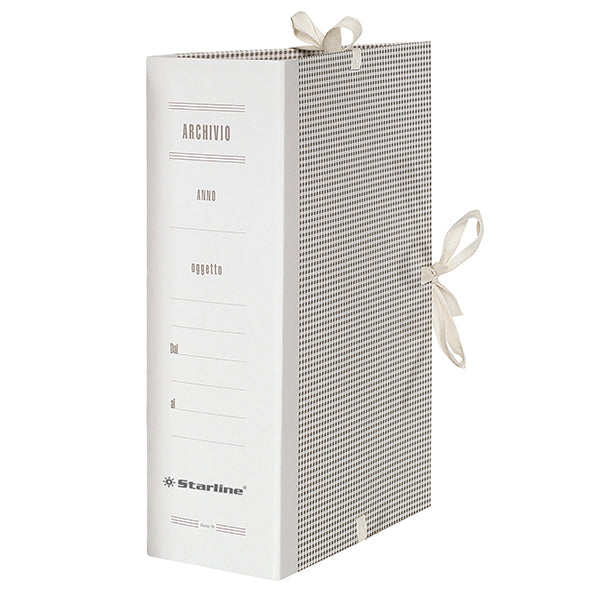 Faldone - lacci incollati - tela - 35 x 25 cm - dorso 18 cm - Starline