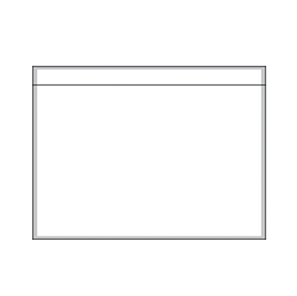 Busta adesiva portadocumenti - senza stampa - DL (22,8 x 12 cm) - carta - trasparente - Eco - Starline - conf. 250 pezzi